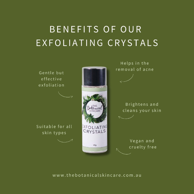 Benefits of Exfoliating Crystals by The Botanical Skincare