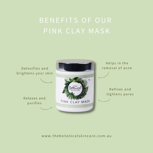 Pink Clay Mask Benefits by The Botanical Skincare
